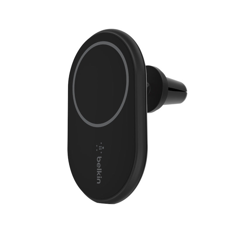 Belkin Magnetic Wireless Car Vent Mount + Car Charger BLK