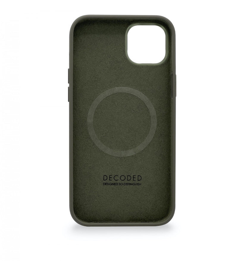 DECODED iPhone 14 AntiMicrobial Silicone Cover Olive