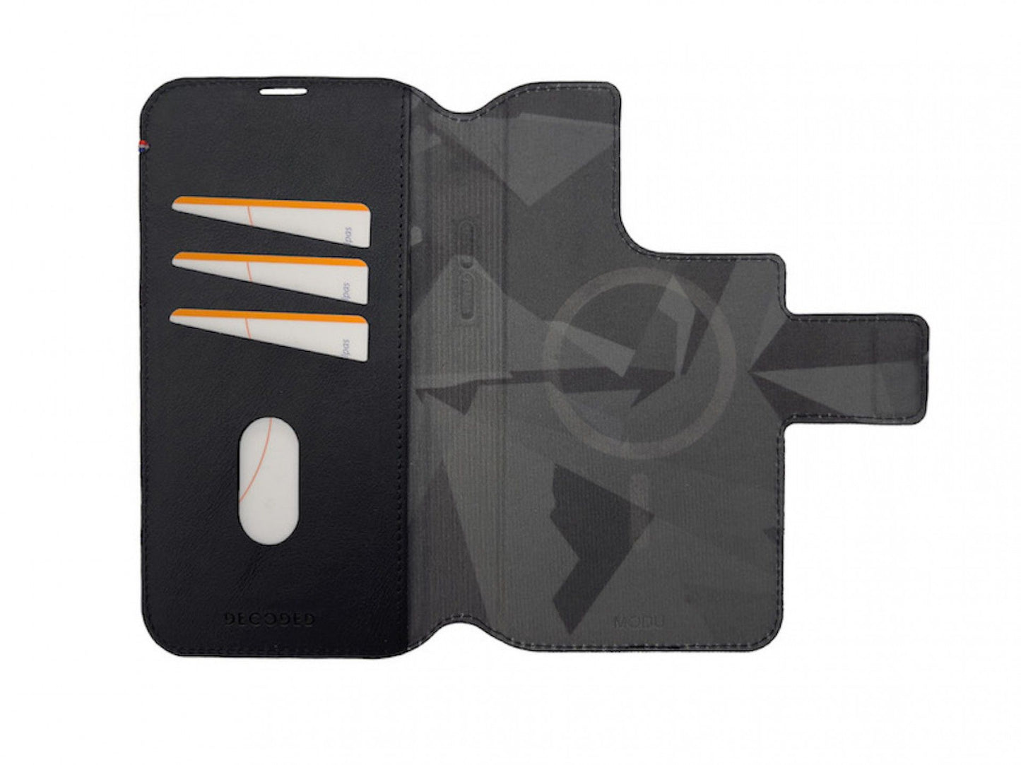 DECODEDiPhone 12 13 14 Pro Max Leather MagSafe Modu Walt BLK