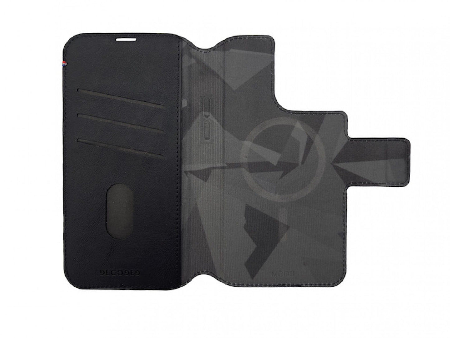DECODEDiPhone 12 13 14 Pro Max Leather MagSafe Modu Walt BLK