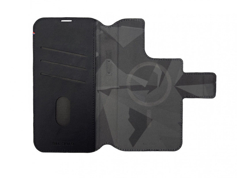 DECODEDiPhone 12 13 14 Pro Max Leather MagSafe Modu Walt BLK