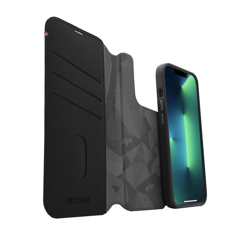 DECODEDiPhone 12 13 14 Pro Max Leather MagSafe Modu Walt BLK