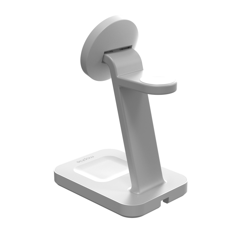 Base de carregamento wireless Snap+ 3-in 1 Qi2 EU da Mophie - Branco