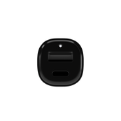 Carregador para viatura Dual USB-C + USB-A 12W da Mophie - Preto