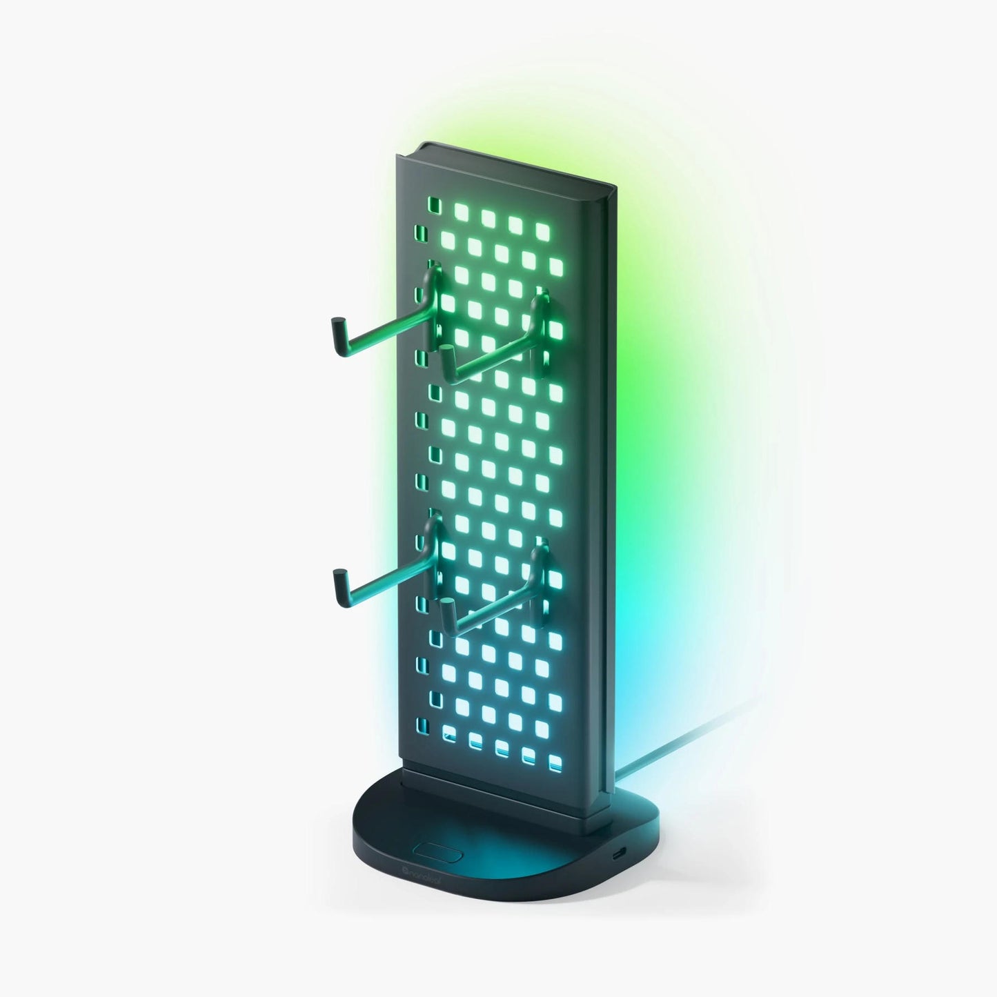 Suporte Vertical com 4 Ganchos e Luz LED – Hub USB-C