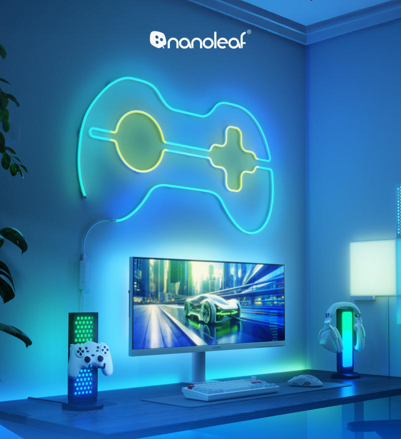 Suporte Vertical com 4 Ganchos e Luz LED – Hub USB-C