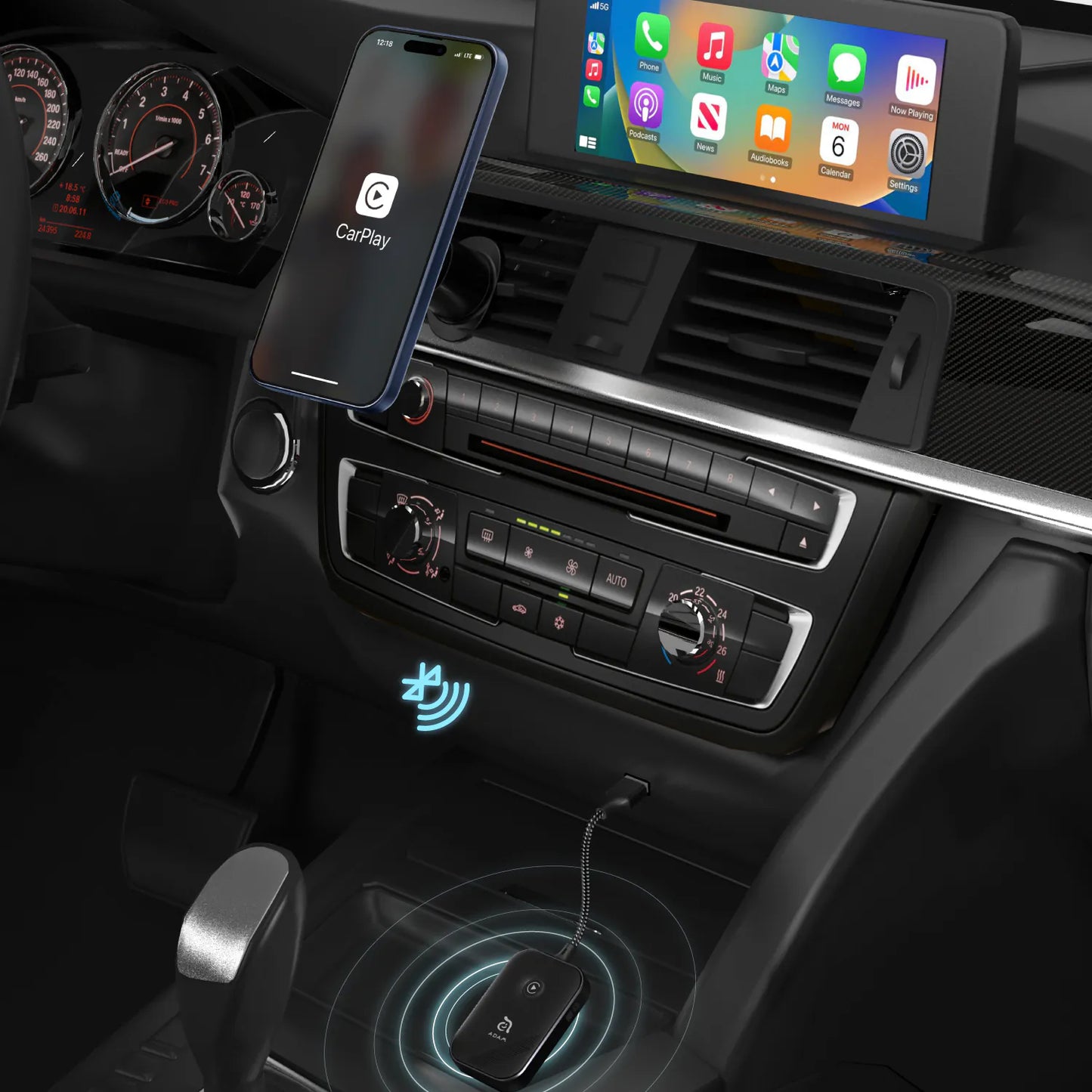 Adaptador CarPlay sem fios ADAM CarGo CarPlay