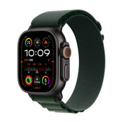 Apple Watch Ultra 2 GPS + Cellular, Caixa em titânio preto de 49 mm com Loop Alpine em verde-escuro ‑ L
