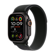 Apple Watch Ultra 2 GPS + Cellular, Caixa em titânio preto de 49 mm com Loop Trail preta ‑ S/M