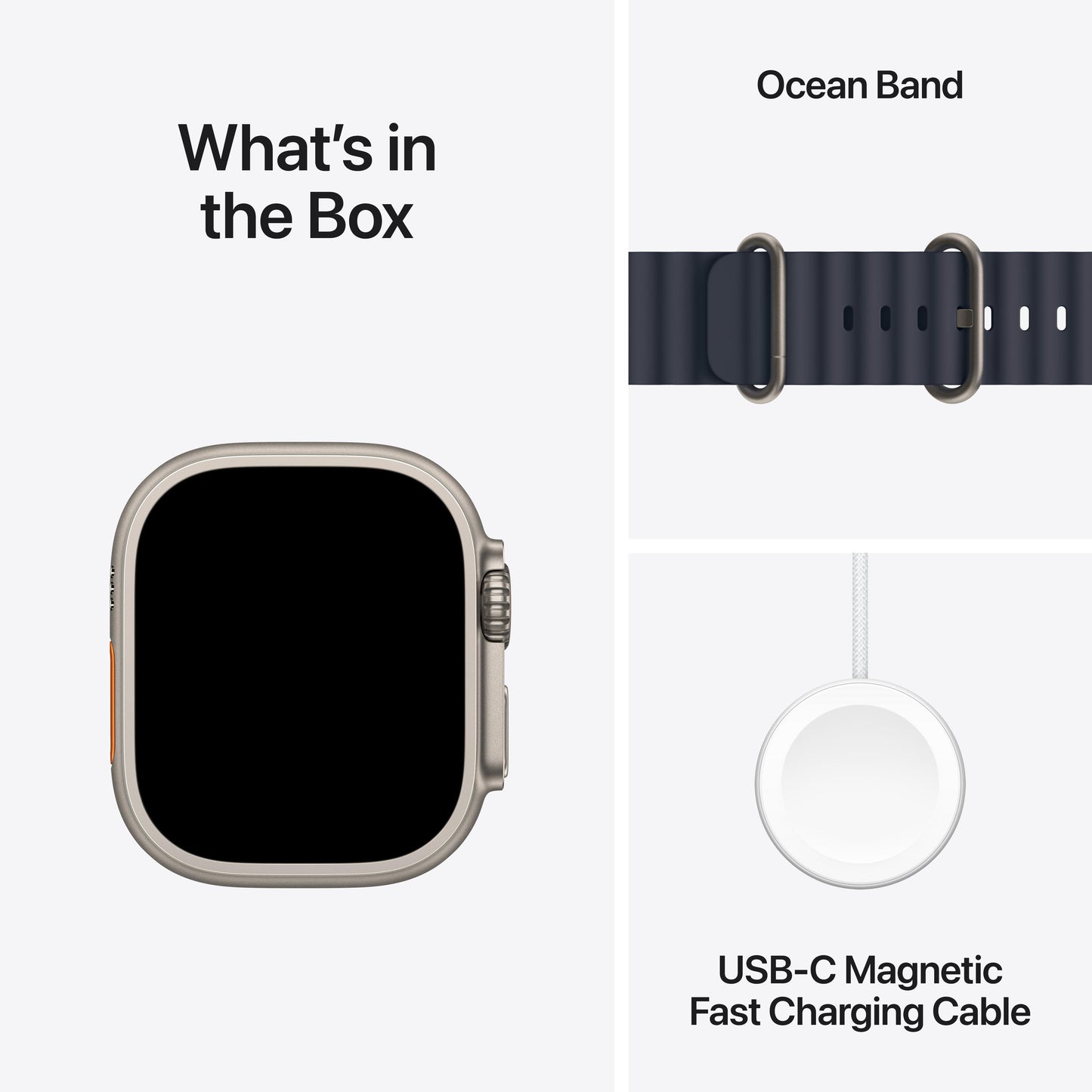 Apple Watch Ultra 2 GPS + Cellular, Caixa em titânio natural de 49 mm com Bracelete Ocean azul navy