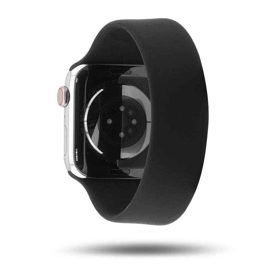 Bracelete em silicone para Apple Watch 38/41 mm Band Band - Preto
