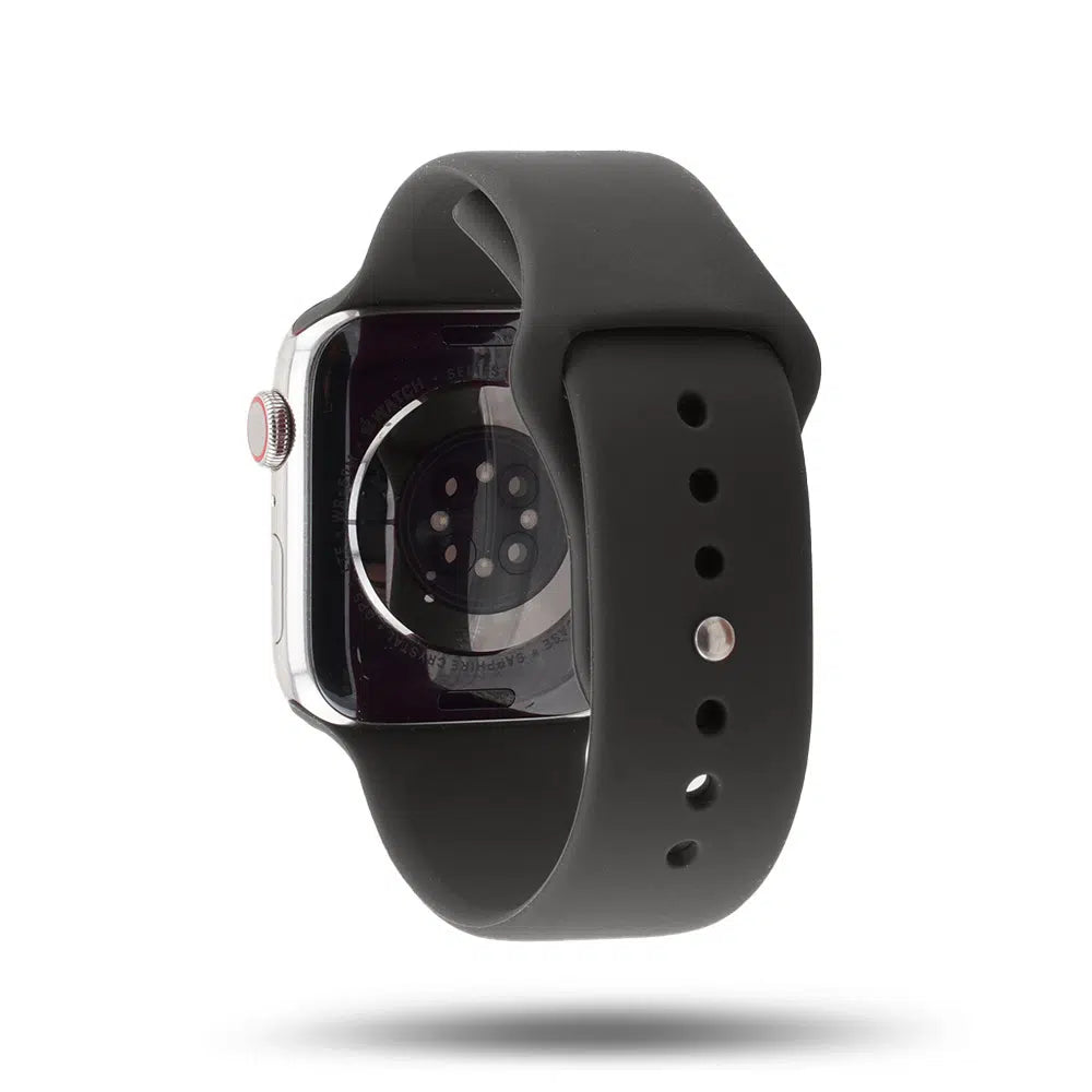 Bracelete em silicone para Apple Watch 45/49 mm Band Band - Preto