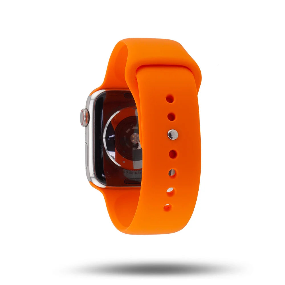 Bracelete em silicone para Apple Watch 45/49 mm Band Band - Laranja