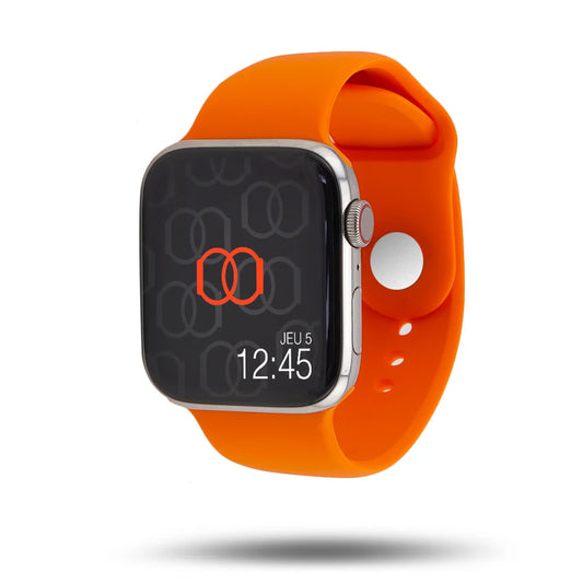 Bracelete em silicone para Apple Watch 45/49 mm Band Band - Laranja