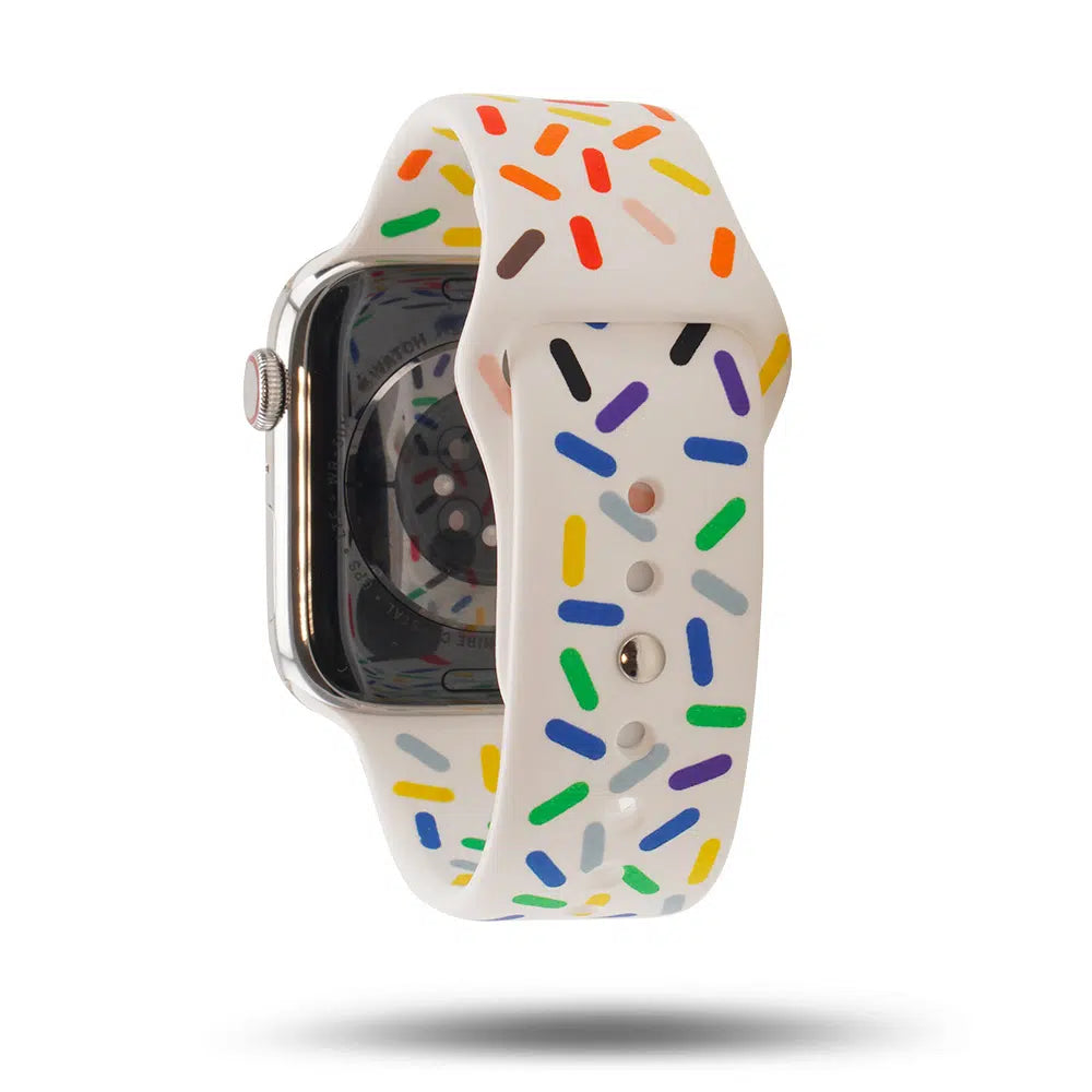 Bracelete em silicone para Apple Watch 45/49 mm Band Band - Pride