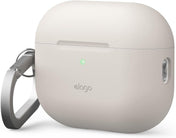 Capa para AirPod Pro 3 com mosquetão da Elago - Cinza pedra