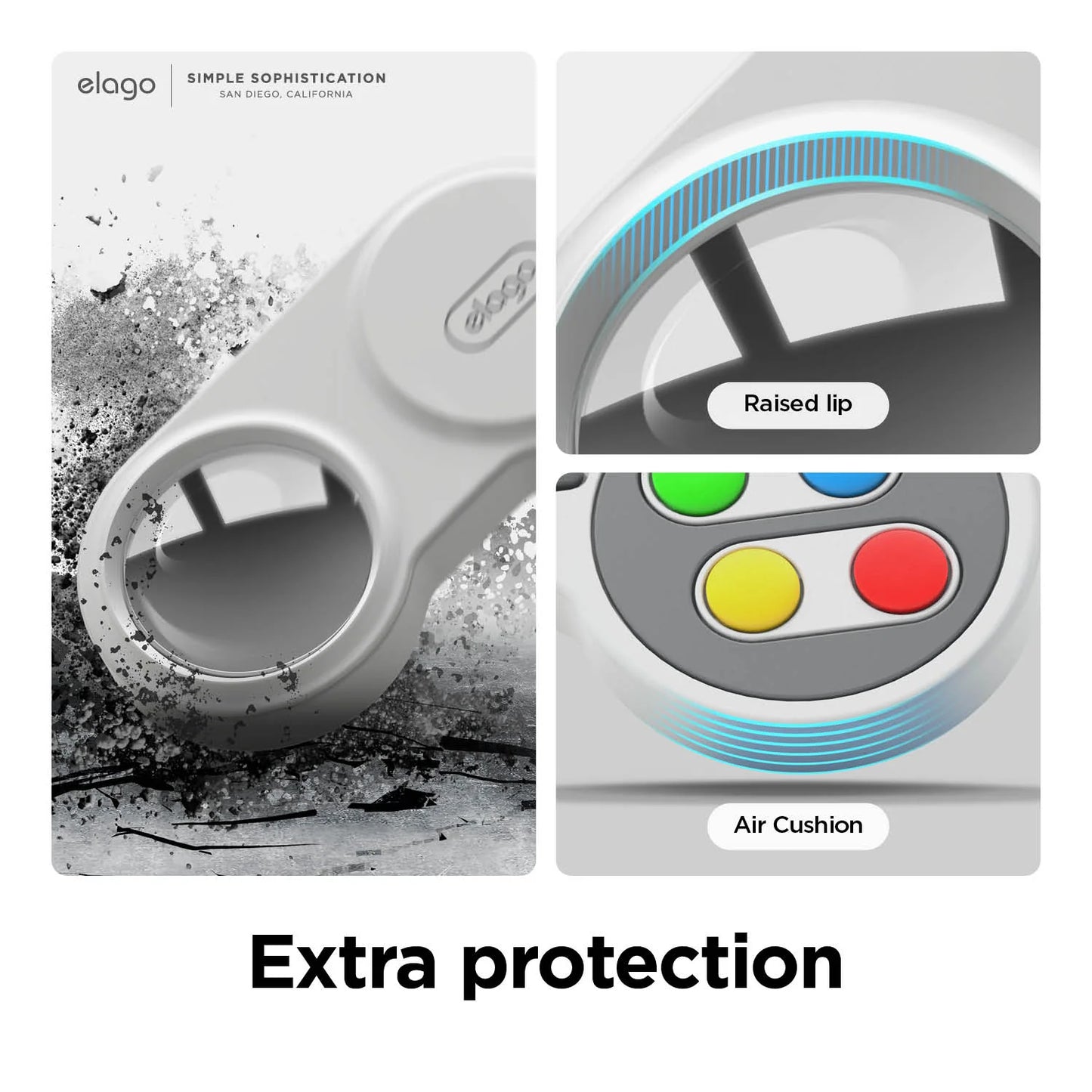 Capa para AirTag Game Console Retro da Elago - Preto