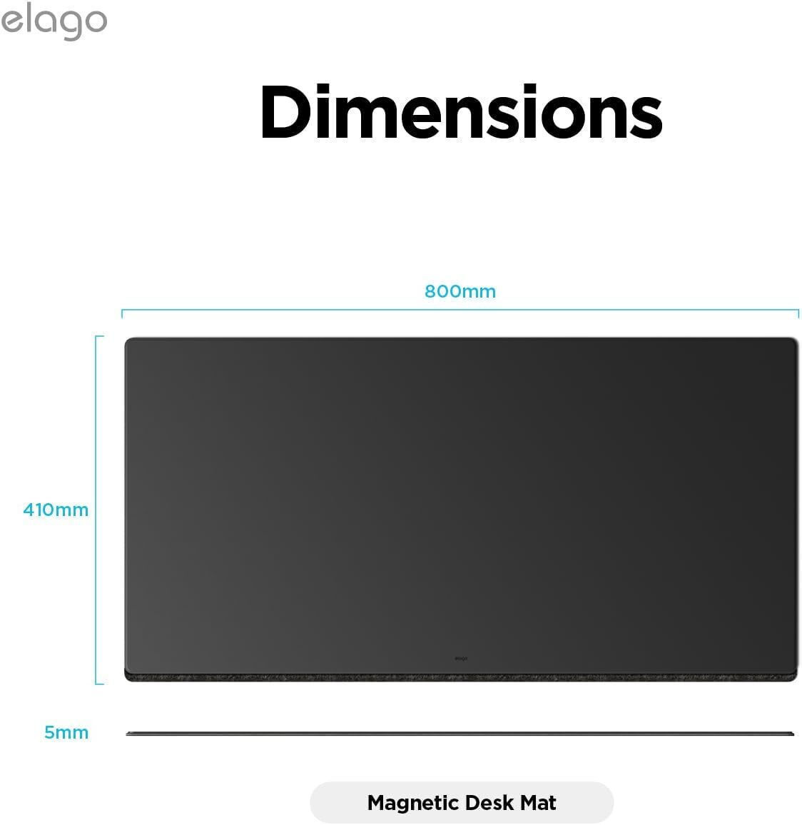 DeskPad, base magnética para secretária Elago - Preto