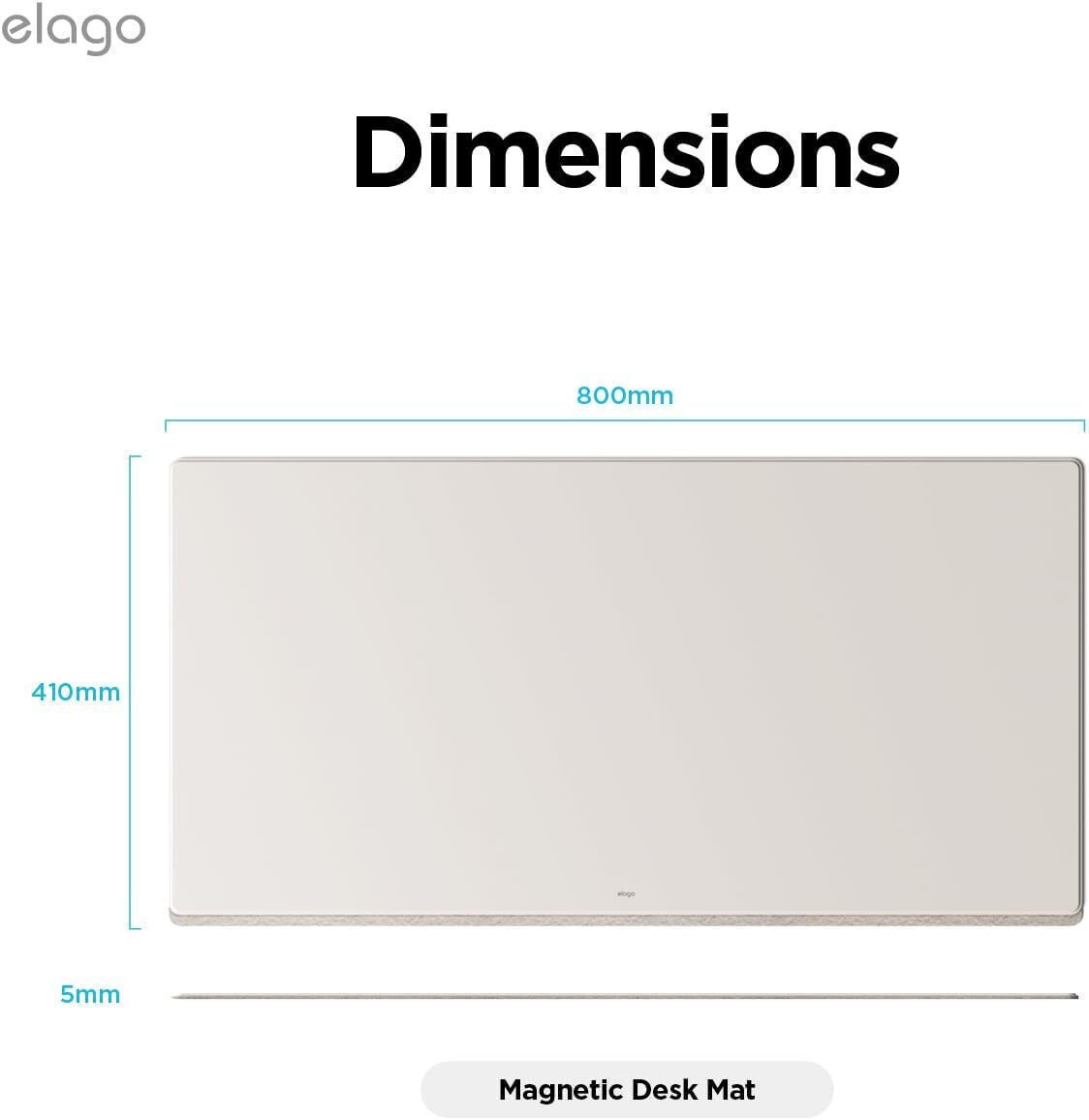 DeskPad, base magnética para secretária Elago - Pedra