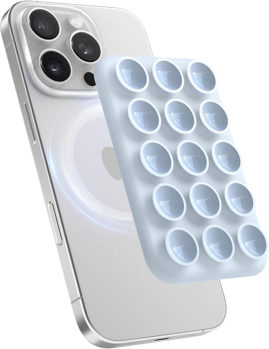 Placa de sução magnética para iPhone - Azul claro