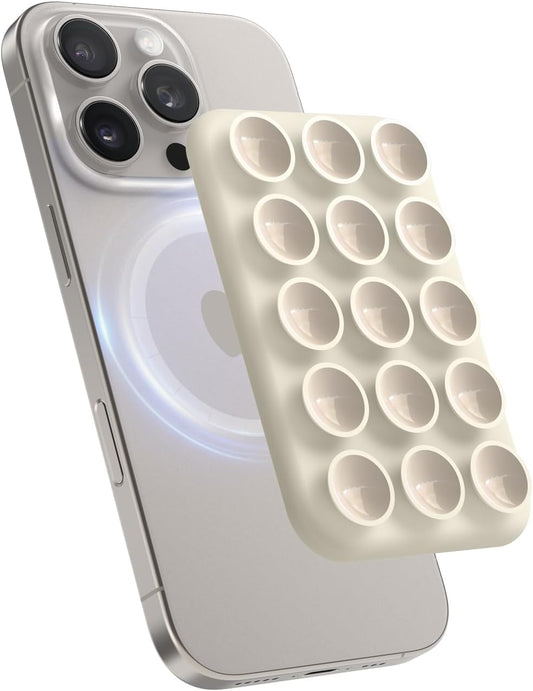 Placa de sução magnética para iPhone - Cinza pedra