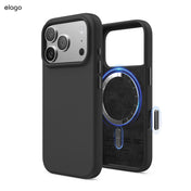 Capa para iPhone 17 Pro em silicone - Preto