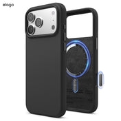 Capa para iPhone 17 Pro Max em silicone - Preto