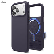 Capa para iPhone 17 Pro Max em silicone - Roxo escuro