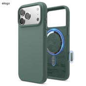 Capa para iPhone 17 Pro Max em Silicone - Verde meia-noite