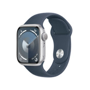 Apple_Watch_Series_9_GPS_41mm_Silver_Aluminum_Storm_Blue_Sport_Band_PDP_Image_Position-1__WWEN