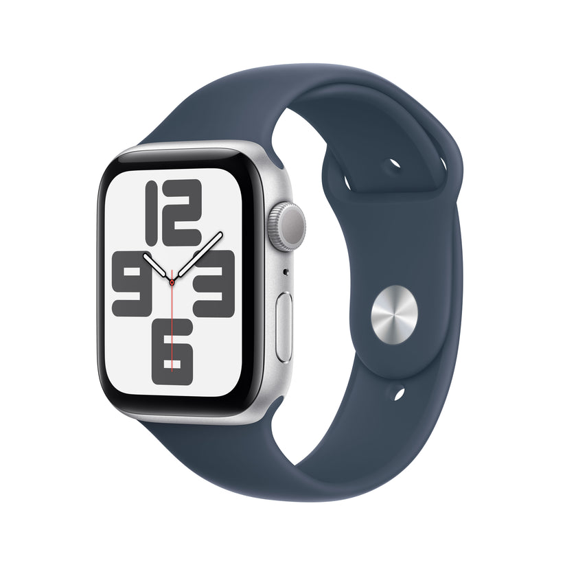 Apple_Watch_SE_GPS_44mm_Silver_Aluminum_Storm_Blue_Sport_Band_PDP_Image_2023_Position-1__WWEN