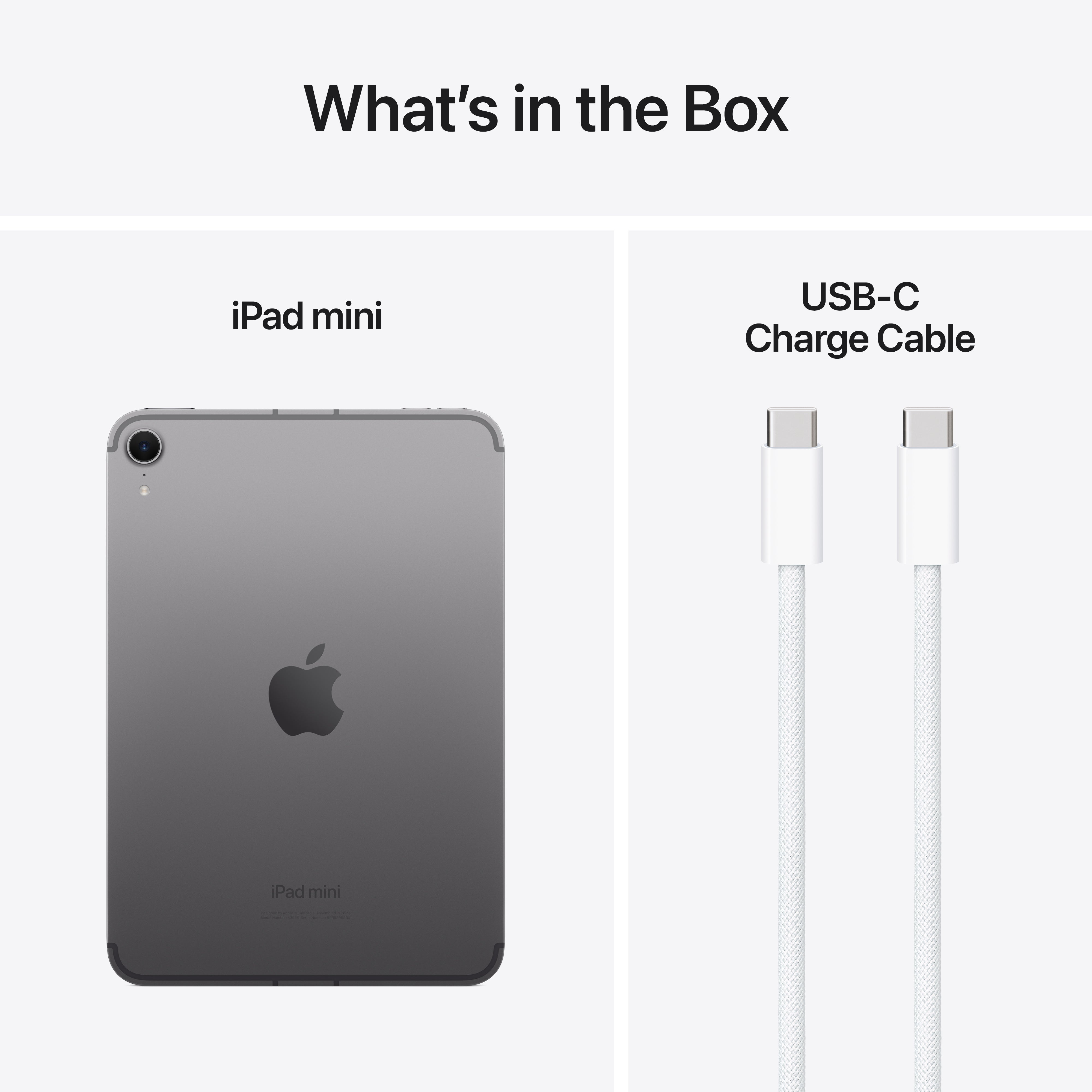Apple iPad mini, A17 Pro, Wi‑Fi + Cellular 512 GB – Cinza