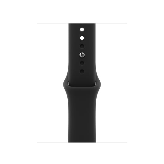 Bracelete desportiva preta de 40 mm - M/L