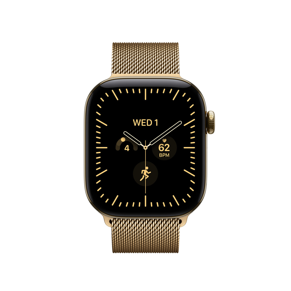 Loop milanesa ouro radiante de 40 mm