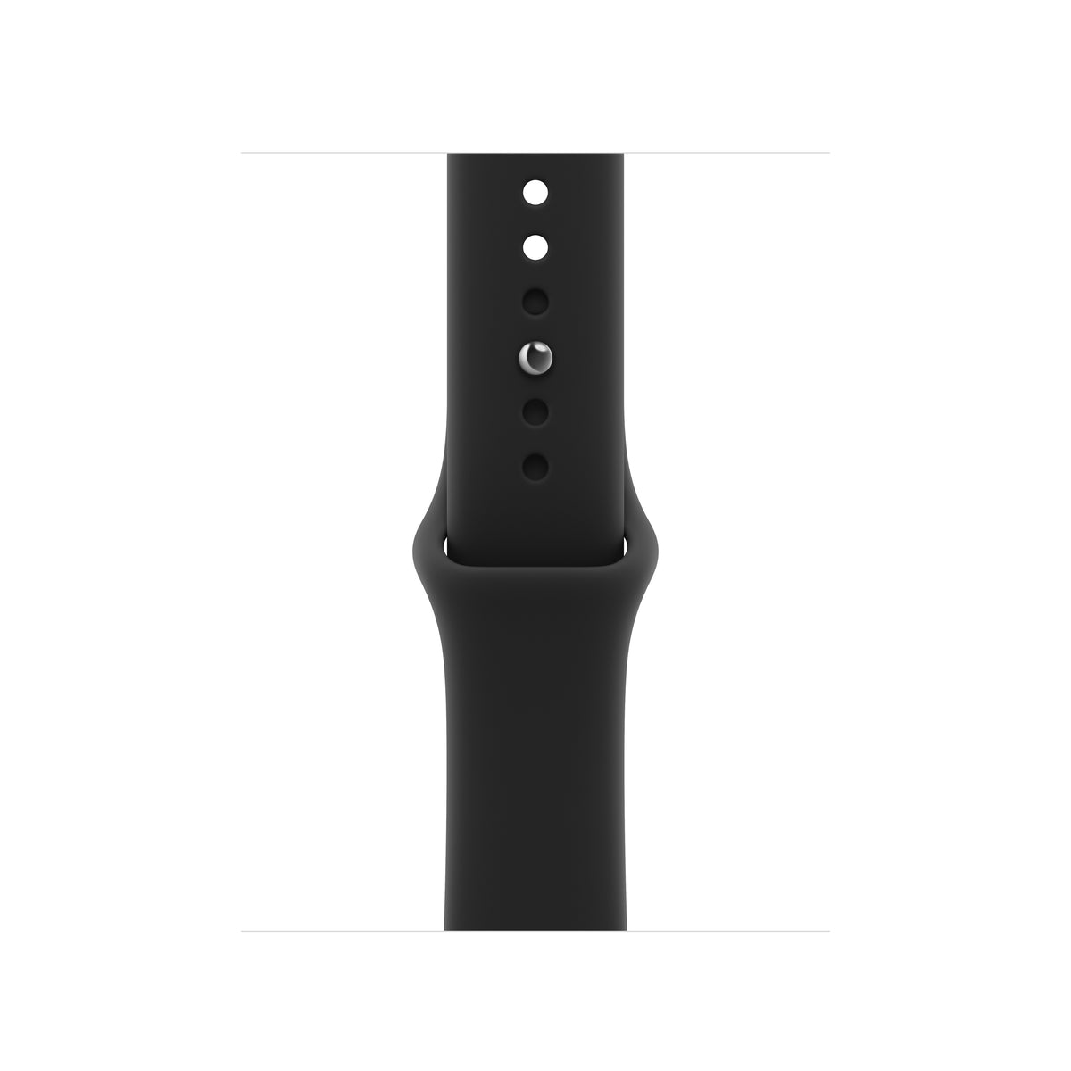Bracelete desportiva preta de 42 mm - M/L