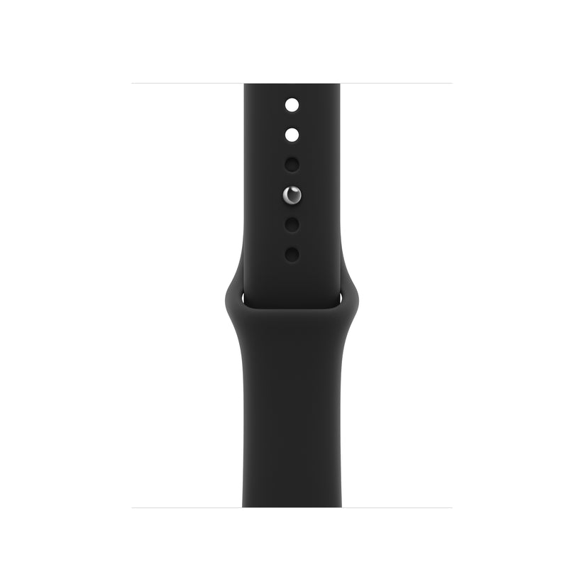 Bracelete desportiva preta de 42 mm - M/L
