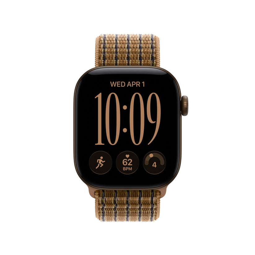 Loop desportiva umbre‑xadrês claro de 42 mm