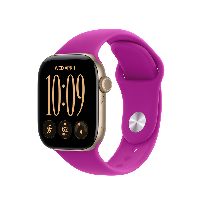 Bracelete desportiva magenta de 42 mm - M/L