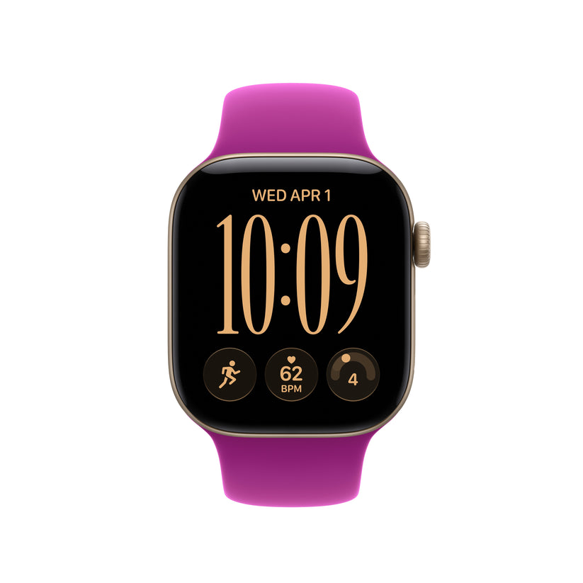 Bracelete desportiva magenta de 42 mm - M/L