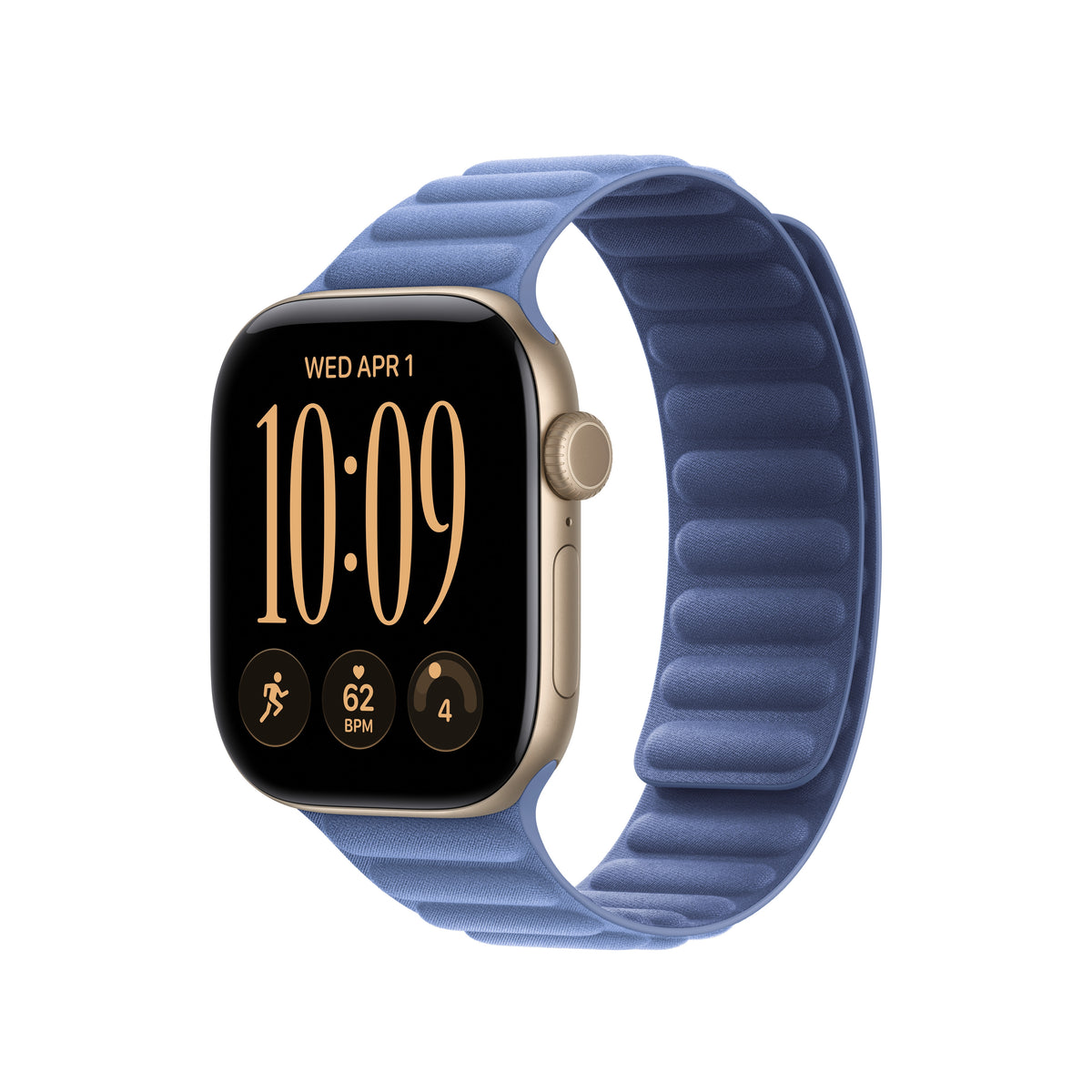 Bracelete de elos magnética azul silvestre de 42 mm - M/L
