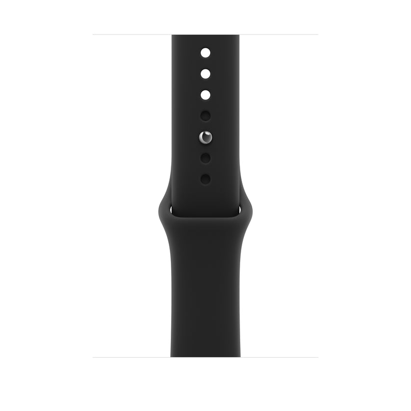 Bracelete desportiva preta de 46 mm - M/L