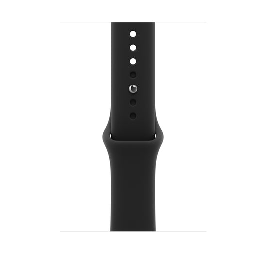 Bracelete desportiva preta de 46 mm - S/M