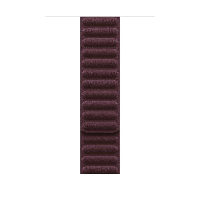 Bracelete de elos magnética bordô de 46 mm - S/M