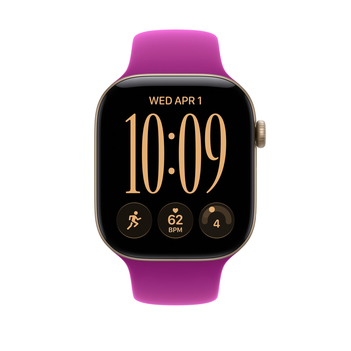 Bracelete desportiva magenta de 46 mm - S/M