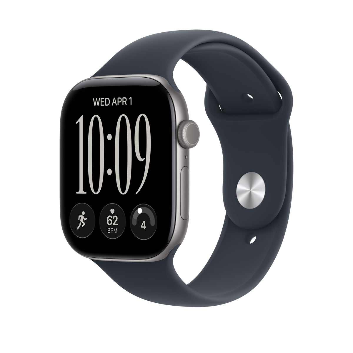 Bracelete desportiva azul Navy de 46 mm - S/M
