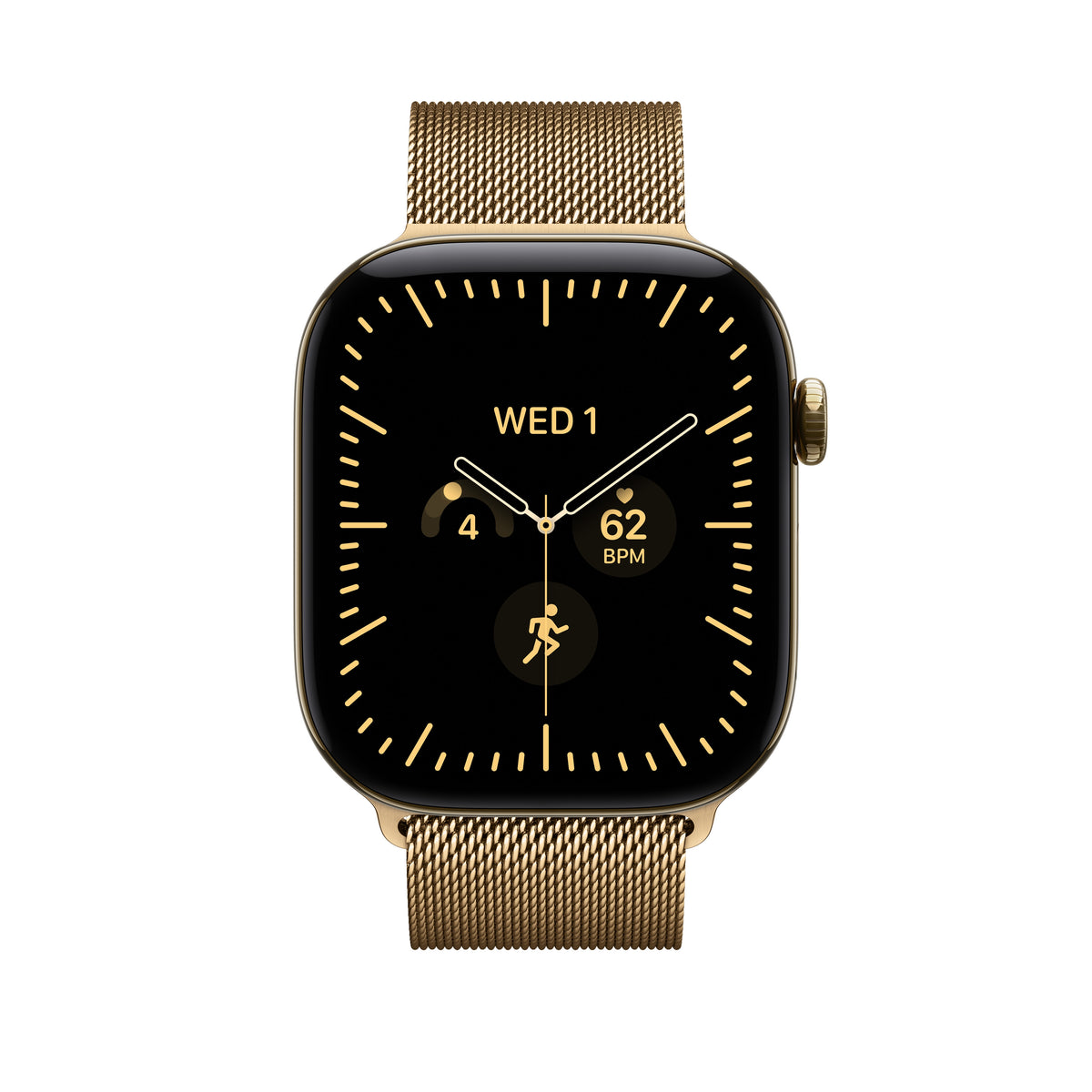 Loop milanesa ouro radiante de 46 mm - M/L