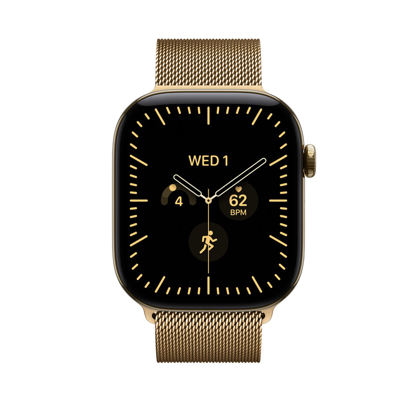 Loop milanesa ouro radiante de 46 mm - M/L
