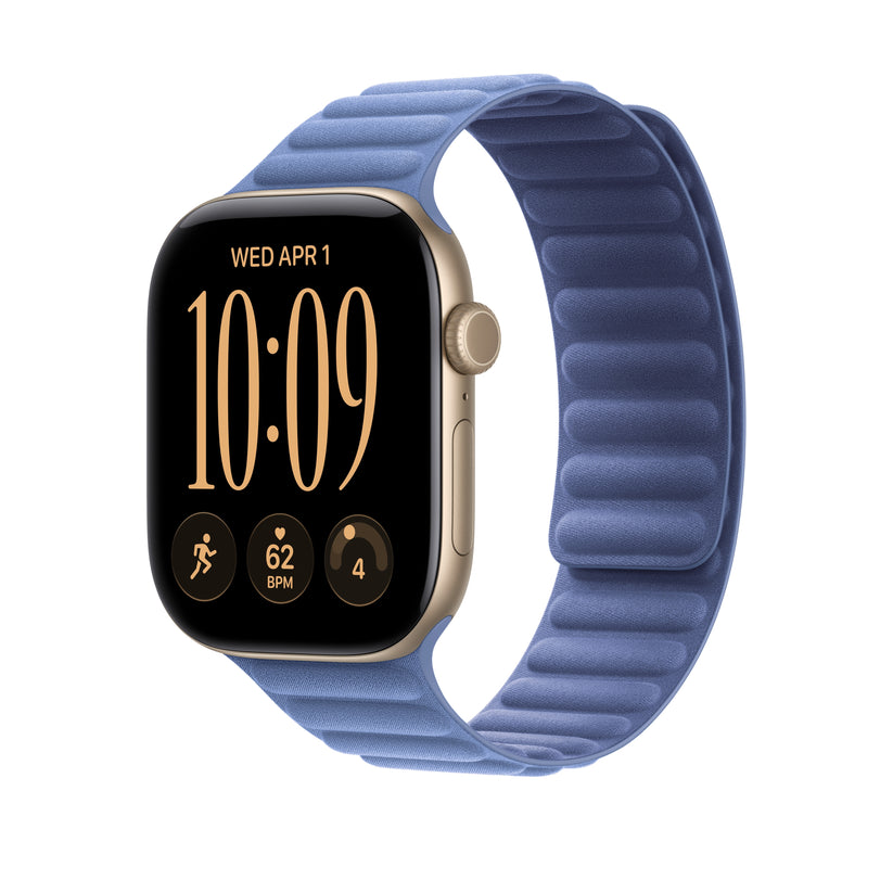 Bracelete de elos magnética azul silvestre de 46 mm - M/L