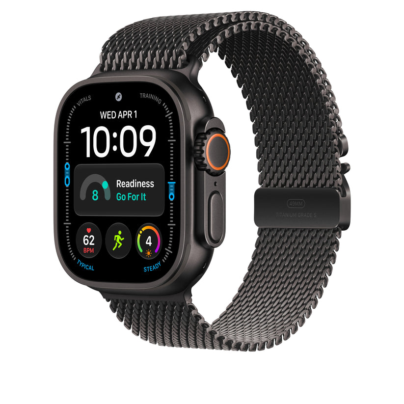 Loop milanesa em titânio preto de 49 mm - S