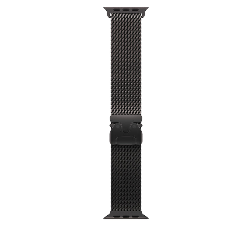 Loop milanesa em titânio preto de 49 mm - S